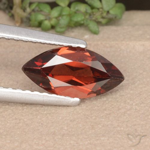 1.10ct Natürlicher Sangria Rot Pyrop-Granat, Marquise, VVS-VS