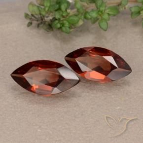 1.71 ct natürliche tiefrot Pyrop-Granat-Edelsteine, Marquise, VVS-VS