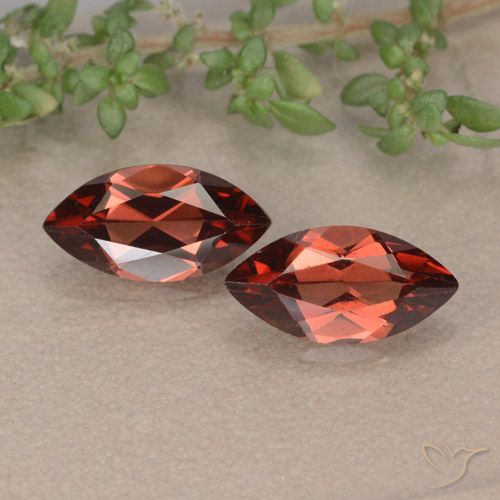 2.46ctw Natürlicher Merlot Rot Pyrop-Granat, Marquise, VVS-VS