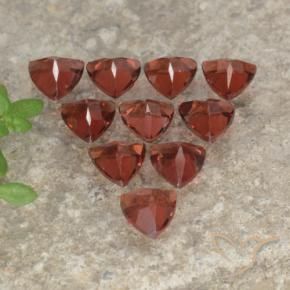 3.20 ct natürliche Ziegelrot Pyrop-Granat-Edelsteine, Trillion, VS
