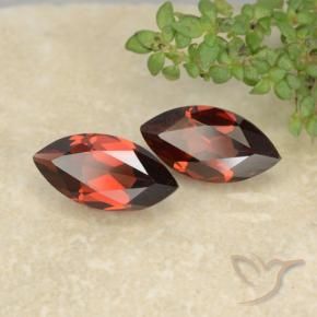 2.56 ct natürliche tiefrot Pyrop-Granat-Edelsteine, Marquise, VVS-VS