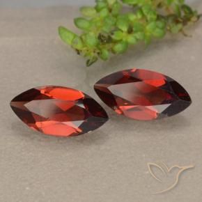 2.12 ct natürliche tiefrot Pyrop-Granat-Edelsteine, Marquise, VVS-VS