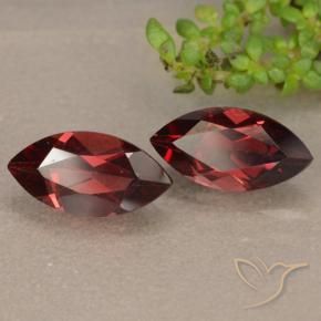 2.56 ct natürliche dunkelrot Pyrop-Granat-Edelsteine, Marquise, VVS-VS
