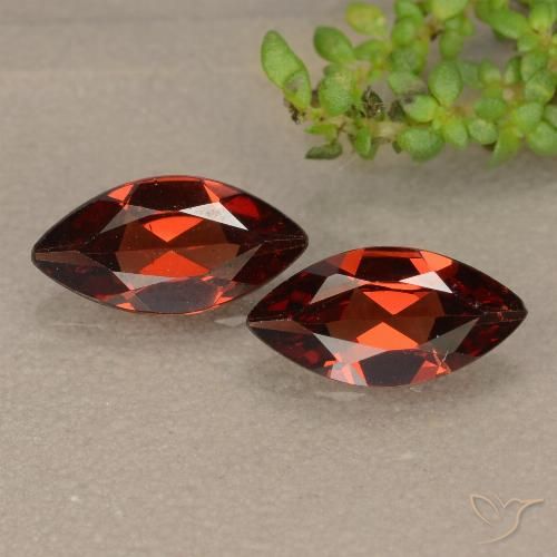 2.01ctw Natürlicher Scharlachrot Pyrop-Granat, Marquise, VVS-VS