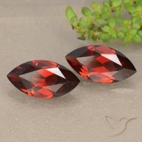 2.54 ct natürliche dunkelrot Pyrop-Granat-Edelsteine, Marquise, VVS-VS