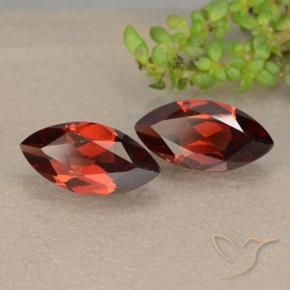 2.44 ct natürliche dunkelrot Pyrop-Granat-Edelsteine, Marquise, VVS-VS