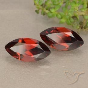 2.60 ct natürliche tiefrot Pyrop-Granat-Edelsteine, Marquise, VVS-VS
