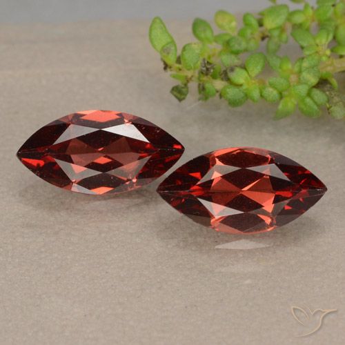 2.42ctw Natürlicher Scharlachrot Pyrop-Granat, Marquise, VVS-VS