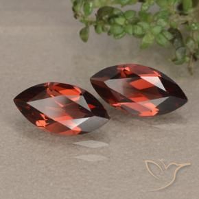 2.44 ct natürliche Mittelrot Pyrop-Granat-Edelsteine, Marquise, VVS-VS
