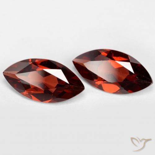2.34 ct natürliche Merlot Rot Pyrop-Granat-Edelsteine, Marquise, VVS-VS