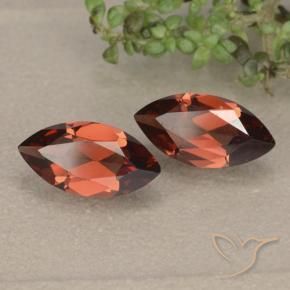 2.39 ct natürliche Mittelrot Pyrop-Granat-Edelsteine, Marquise, VVS-VS