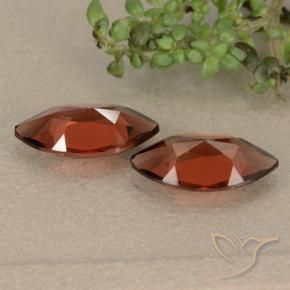 2.39 ct natürliche Mittelrot Pyrop-Granat-Edelsteine, Marquise, VVS-VS