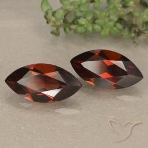 2.57 ct natürliche dunkelrot Pyrop-Granat-Edelsteine, Marquise, VVS-VS