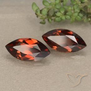 2.37 ct natürliche dunkelrot Pyrop-Granat-Edelsteine, Marquise, VVS-VS