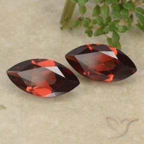 2.44 ct natürliche dunkelrot Pyrop-Granat-Edelsteine, Marquise, VVS-VS