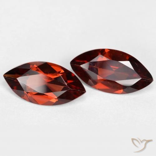 2.25 ct natürliche dunkelrot Pyrop-Granat-Edelsteine, Marquise, VVS-VS