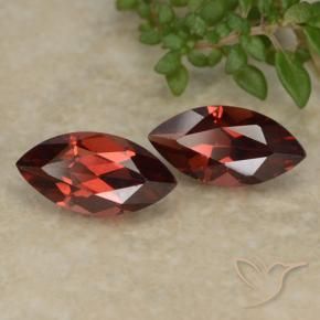 2.25 ct natürliche Tiefes Scharlachrot Pyrop-Granat-Edelsteine, Marquise, VVS-VS