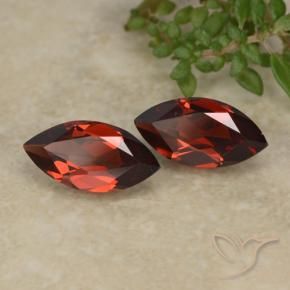 2.38 ct natürliche dunkelrot Pyrop-Granat-Edelsteine, Marquise, VVS-VS