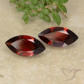 2.37 ct natürliche Tiefes Blutrot Pyrop-Granat-Edelsteine, Marquise, VVS-VS
