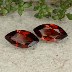 2.26 ct natürliche Mittelrot Pyrop-Granat-Edelsteine, Marquise, VVS-VS