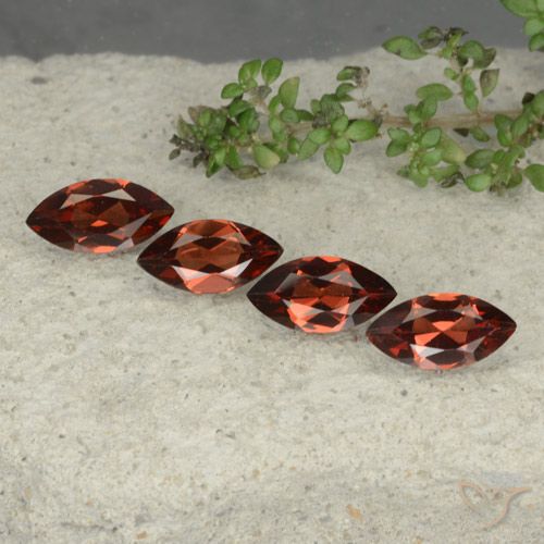 4.79ctw Natürlicher tiefrot Pyrop-Granat, Marquise, VS