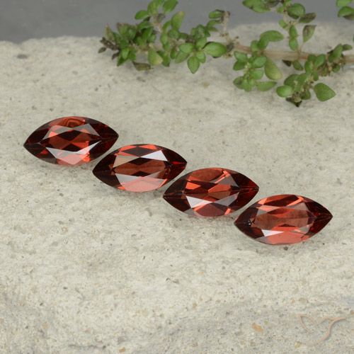 4.89ctw Natürlicher tiefrot Pyrop-Granat, Marquise, VVS-VS