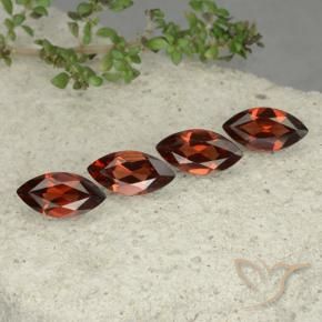4.88 ct natürliche tiefrot Pyrop-Granat-Edelsteine, Marquise, VS
