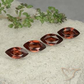 4.64 ct natürliche Mittelrot Pyrop-Granat-Edelsteine, Marquise, VS