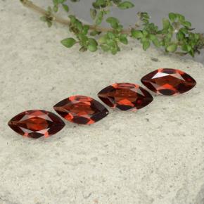4,30 ct natürliche Tiefrot Pyrop-Edelsteine, Marquise, VS