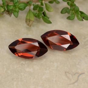 2.09 ct natürliche Mittelrot Pyrop-Granat-Edelsteine, Marquise, VVS-VS