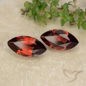 2.43 ct natürliche dunkelrot Pyrop-Granat-Edelsteine, Marquise, VVS-VS