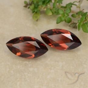 2.22 ct natürliche dunkelrot Pyrop-Granat-Edelsteine, Marquise, VVS-VS