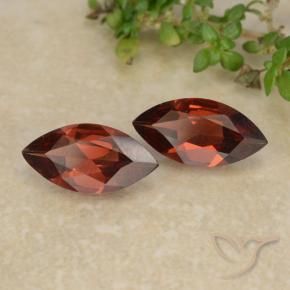 1.74 ct natürliche Mittelrot Pyrop-Granat-Edelsteine, Marquise, VVS-VS