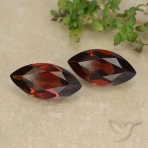 2.20 ct natürliche Tiefes Blutrot Pyrop-Granat-Edelsteine, Marquise, VVS-VS