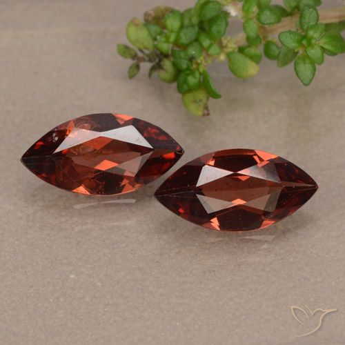 2.06ctw Natürlicher Tiefes Scharlachrot Pyrop-Granat, Marquise, VVS-VS