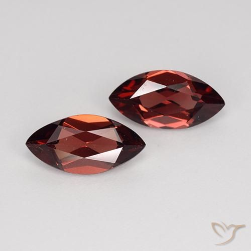 2.39ctw Natürlicher dunkelrot Pyrop-Granat, Marquise, VVS-VS