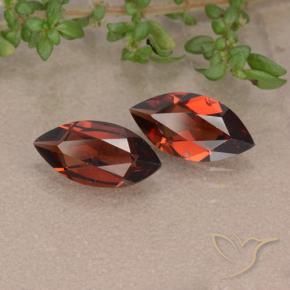 2.18 ct natürliche dunkelrot Pyrop-Granat-Edelsteine, Marquise, VVS-VS