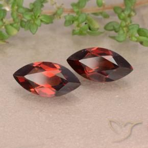 2.32 ct natürliche dunkelrot Pyrop-Granat-Edelsteine, Marquise, VVS-VS