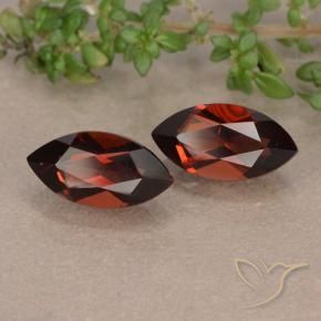 2.94 ct natürliche tiefrot Pyrop-Granat-Edelsteine, Marquise, VVS-VS