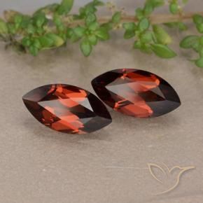 2.46 ct natürliche Tiefes Scharlachrot Pyrop-Granat-Edelsteine, Marquise, VVS-VS