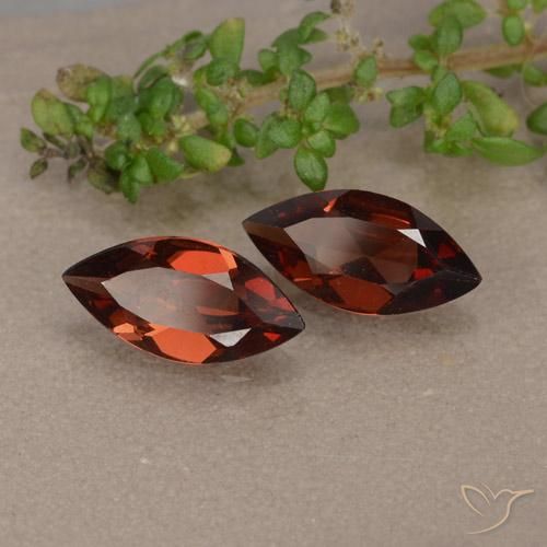 1.79 ct natürliche Tiefes Scharlachrot Pyrop-Granat-Edelsteine, Marquise, VVS-VS