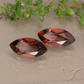 2.54 ct natürliche dunkelrot Pyrop-Granat-Edelsteine, Marquise, VVS-VS