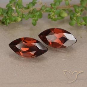 2.21 ct natürliche Tiefes Scharlachrot Pyrop-Granat-Edelsteine, Marquise, VVS-VS