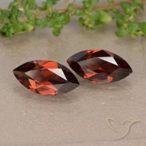 2.32 ct natürliche dunkelrot Pyrop-Granat-Edelsteine, Marquise, VVS-VS