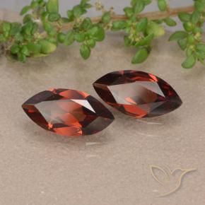 2.15 ct natürliche Mittelrot Pyrop-Granat-Edelsteine, Marquise, VVS-VS