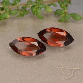 1.99 ct natürliche Mittelrot Pyrop-Granat-Edelsteine, Marquise, VVS-VS