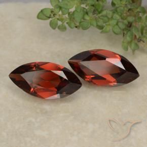2.30 ct natürliche Tiefes Blutrot Pyrop-Granat-Edelsteine, Marquise, VVS-VS