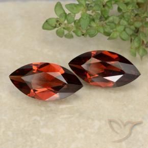 2.34 ct natürliche Tiefes Scharlachrot Pyrop-Granat-Edelsteine, Marquise, VVS-VS