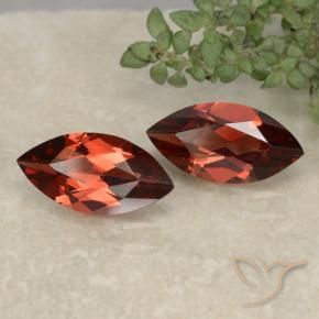2.25 ct natürliche Tiefes Scharlachrot Pyrop-Granat-Edelsteine, Marquise, VVS-VS