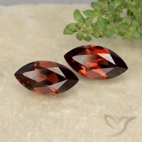 2.51 ct natürliche dunkelrot Pyrop-Granat-Edelsteine, Marquise, VVS-VS